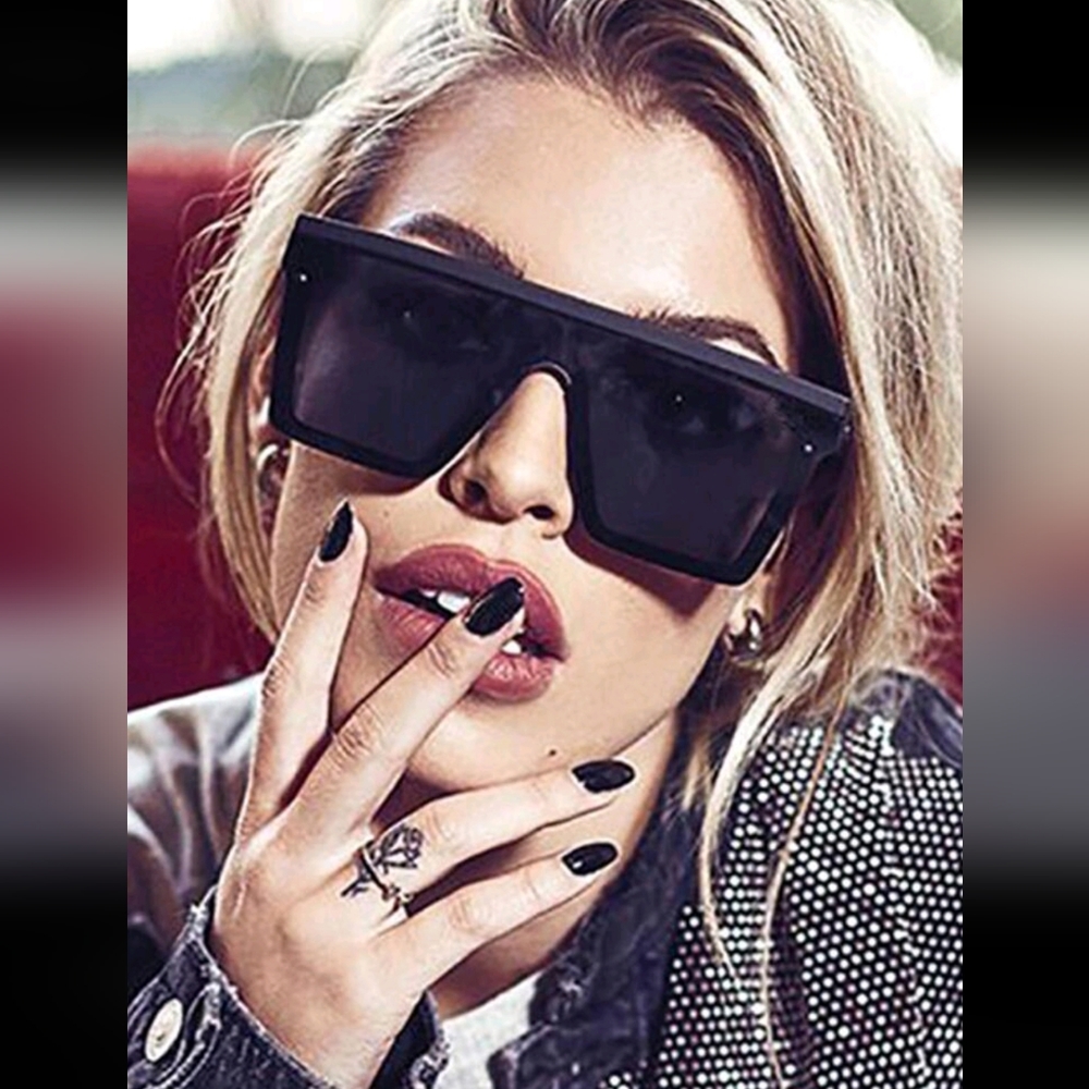 Flat Top One Piece Sunglasses